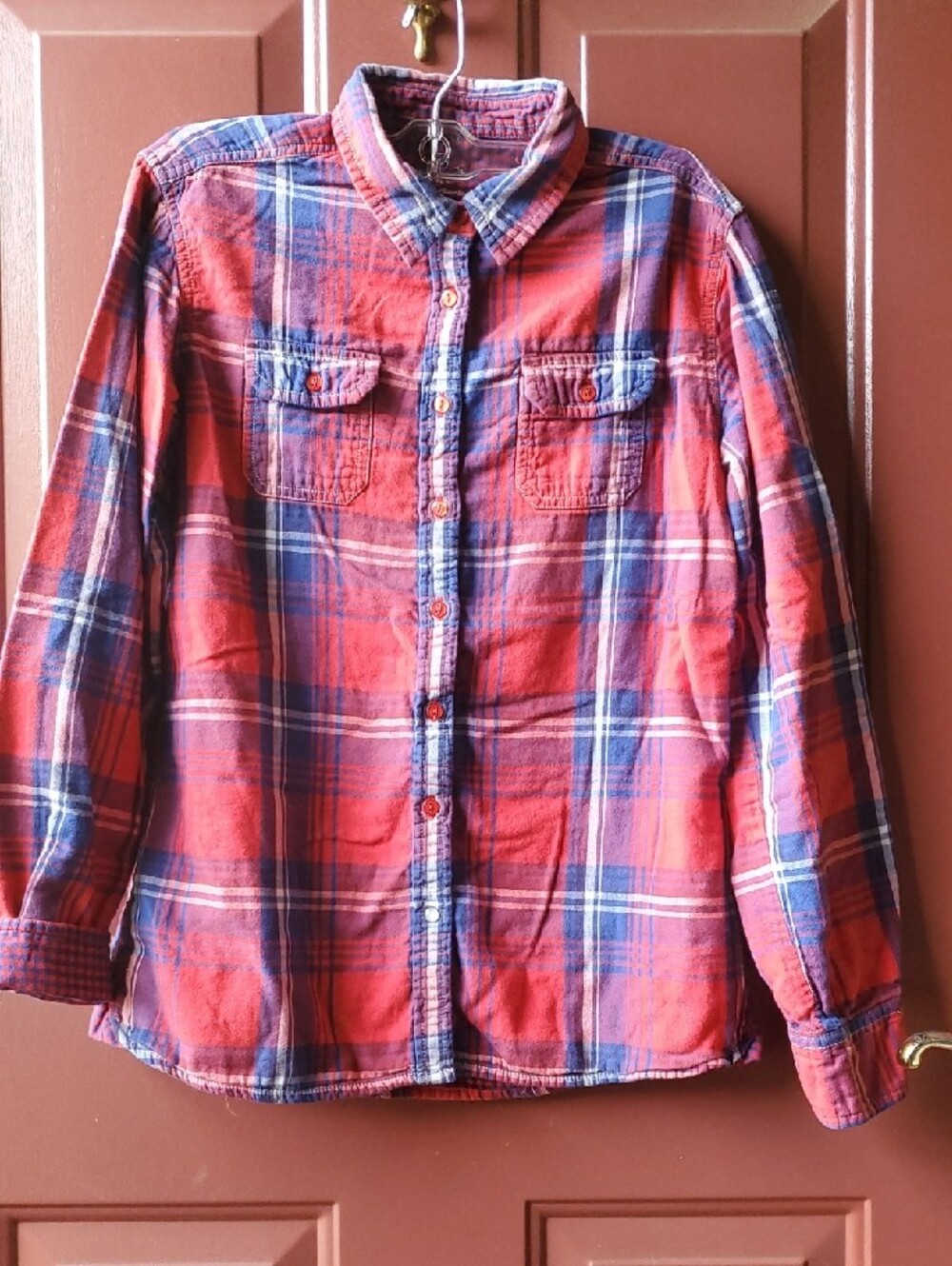 Kuhl Women’s Red & Blue Plaid Button-Down Shirt - Picture 11 of 12
